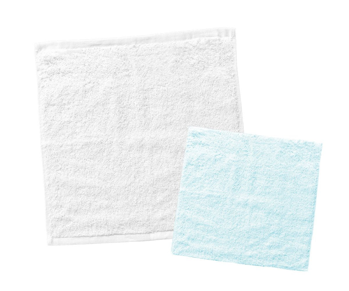 Foulards Bonbon Twist blanc/bleu