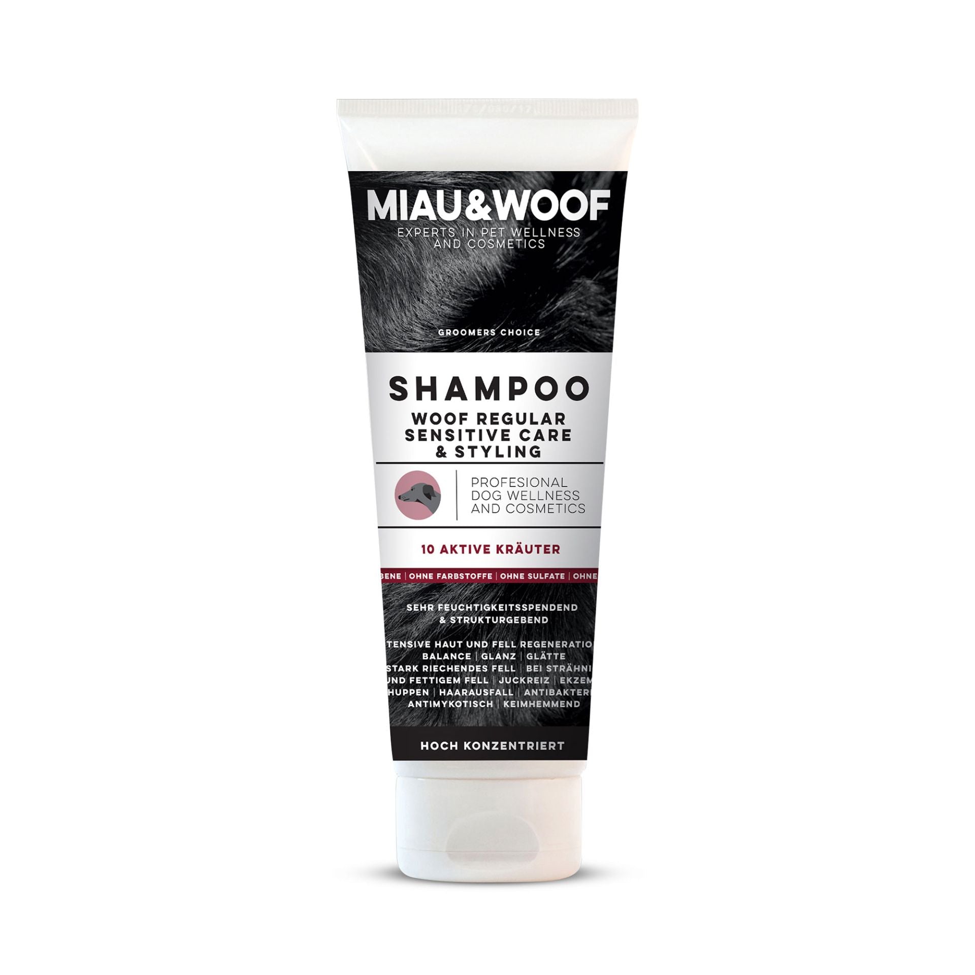 WOOF Regular Sensitive Care & Soin Coiffant Tube 250 ml