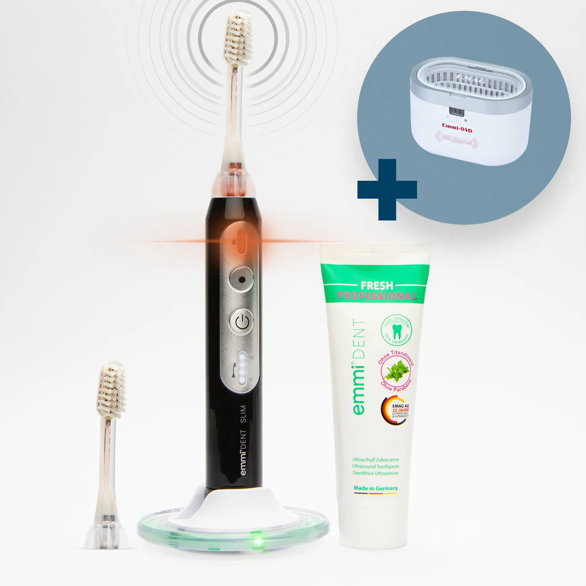 Ultrasonic Toothbrush Slim + FREE 04D Ultrasonic Cleaner