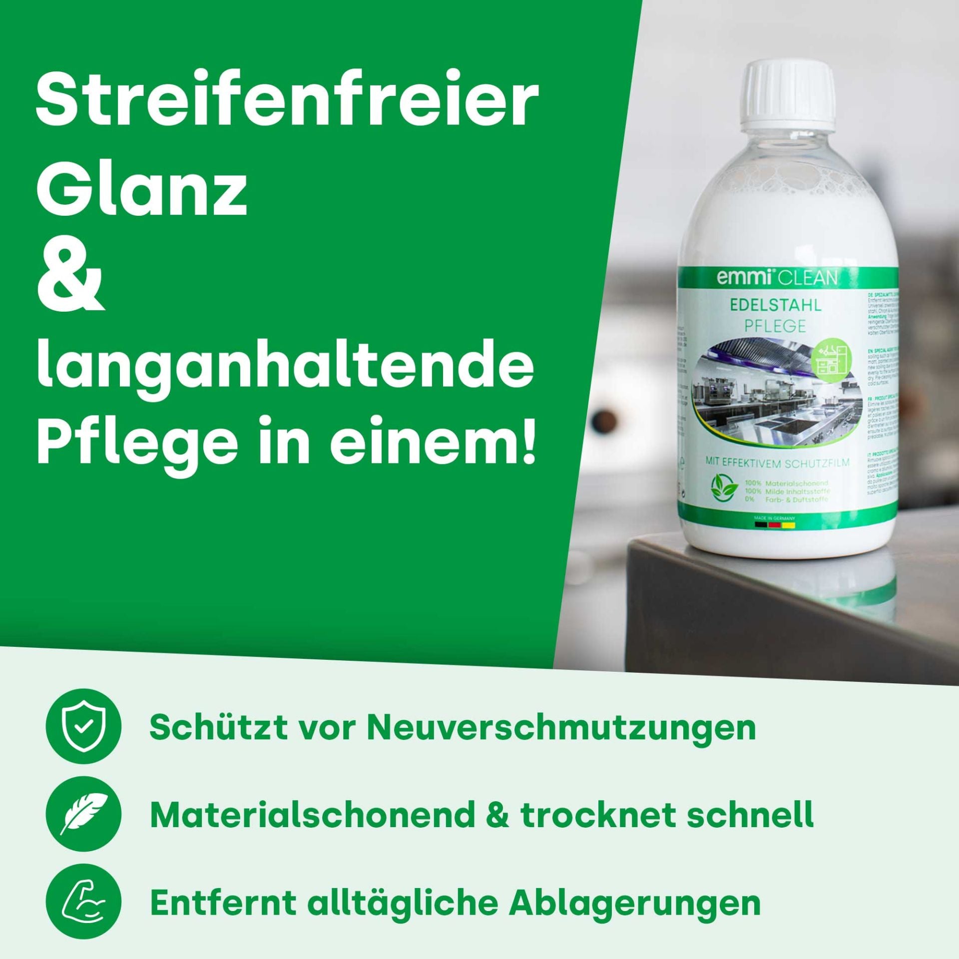 Cura e pulizia dell'acciaio inossidabile 500ml