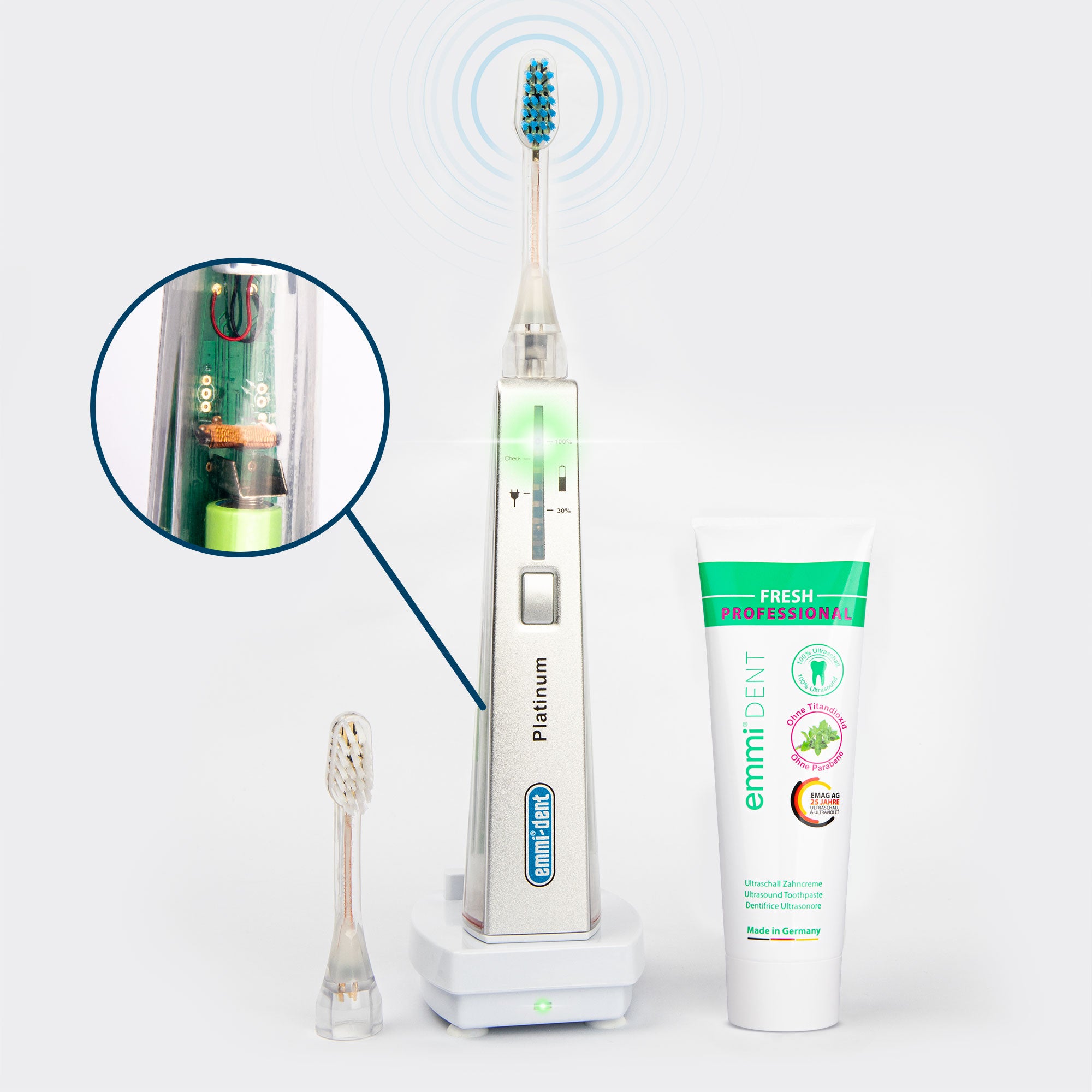 Ultrasonic toothbrush Platinum Transparent Limited Edition