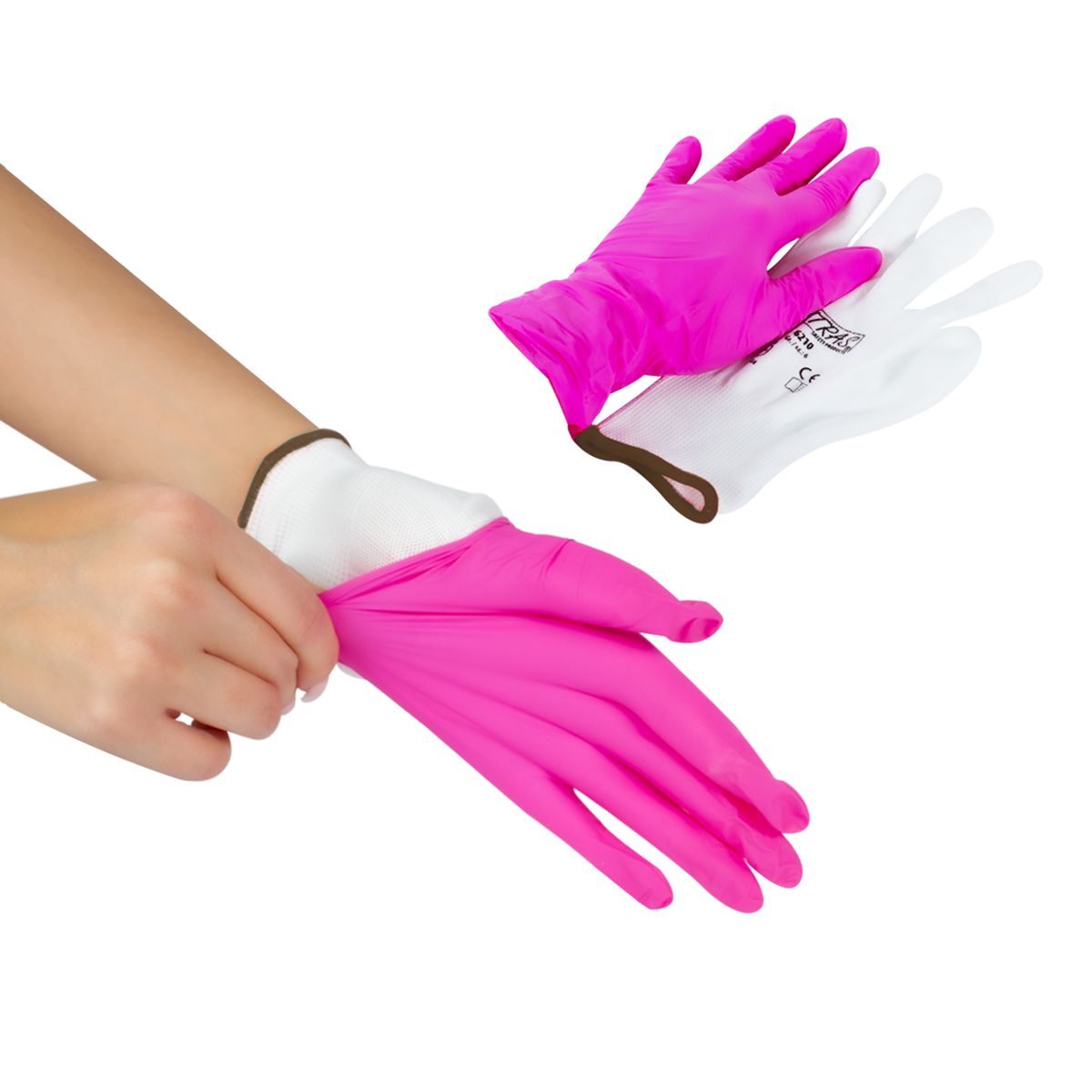 Nylon Gloves White