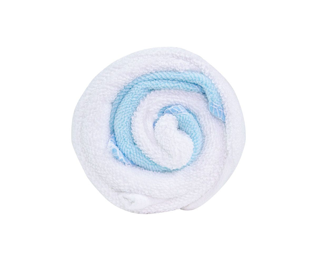 Bonbon Twist weiß/blau Tücher