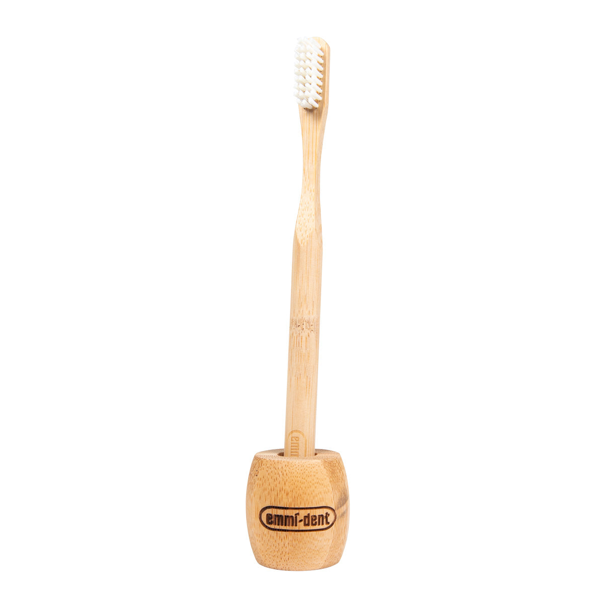 Bamboo toothbrush with holder