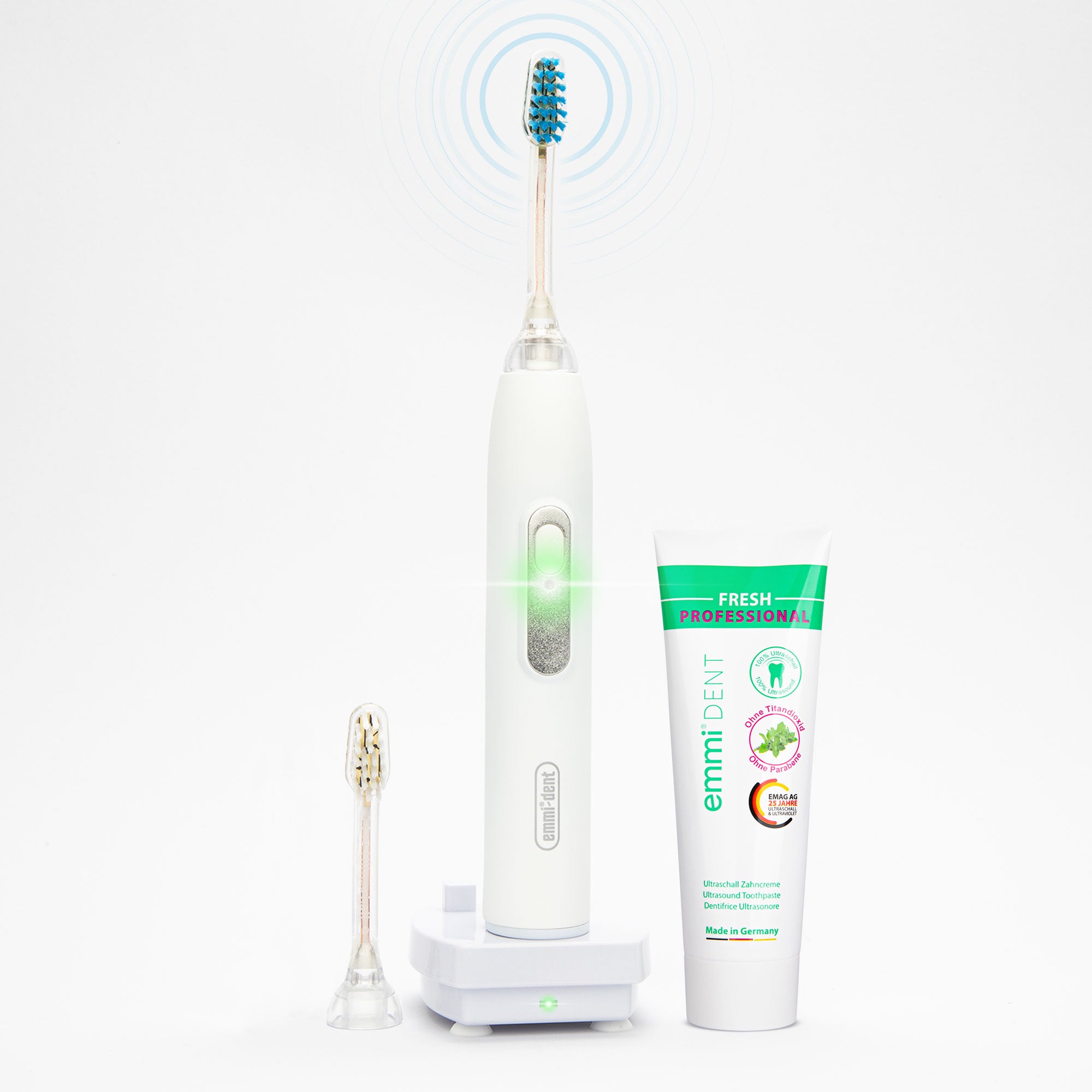 Ultrasonic toothbrush metallic