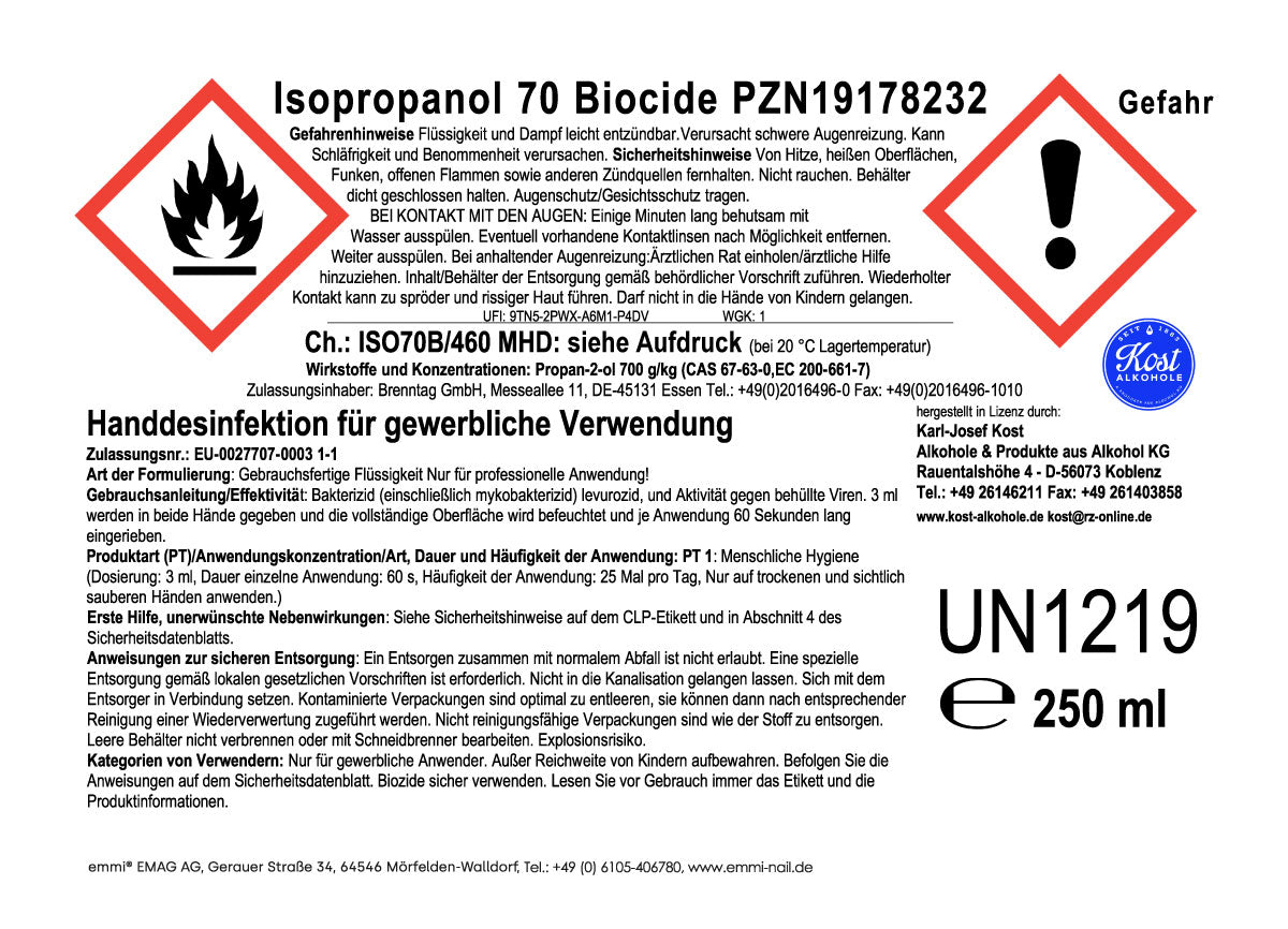 Désinfectant pour les mains et les surfaces - 250 ml