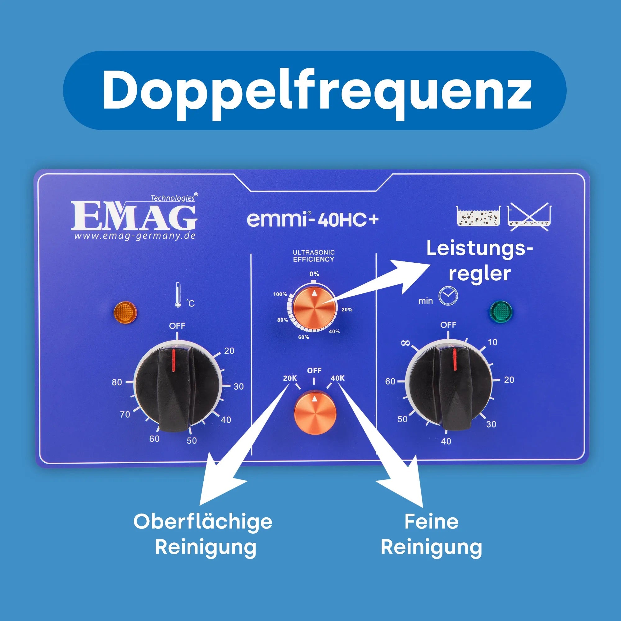Pulitore ad ultrasuoni 40HC Plus