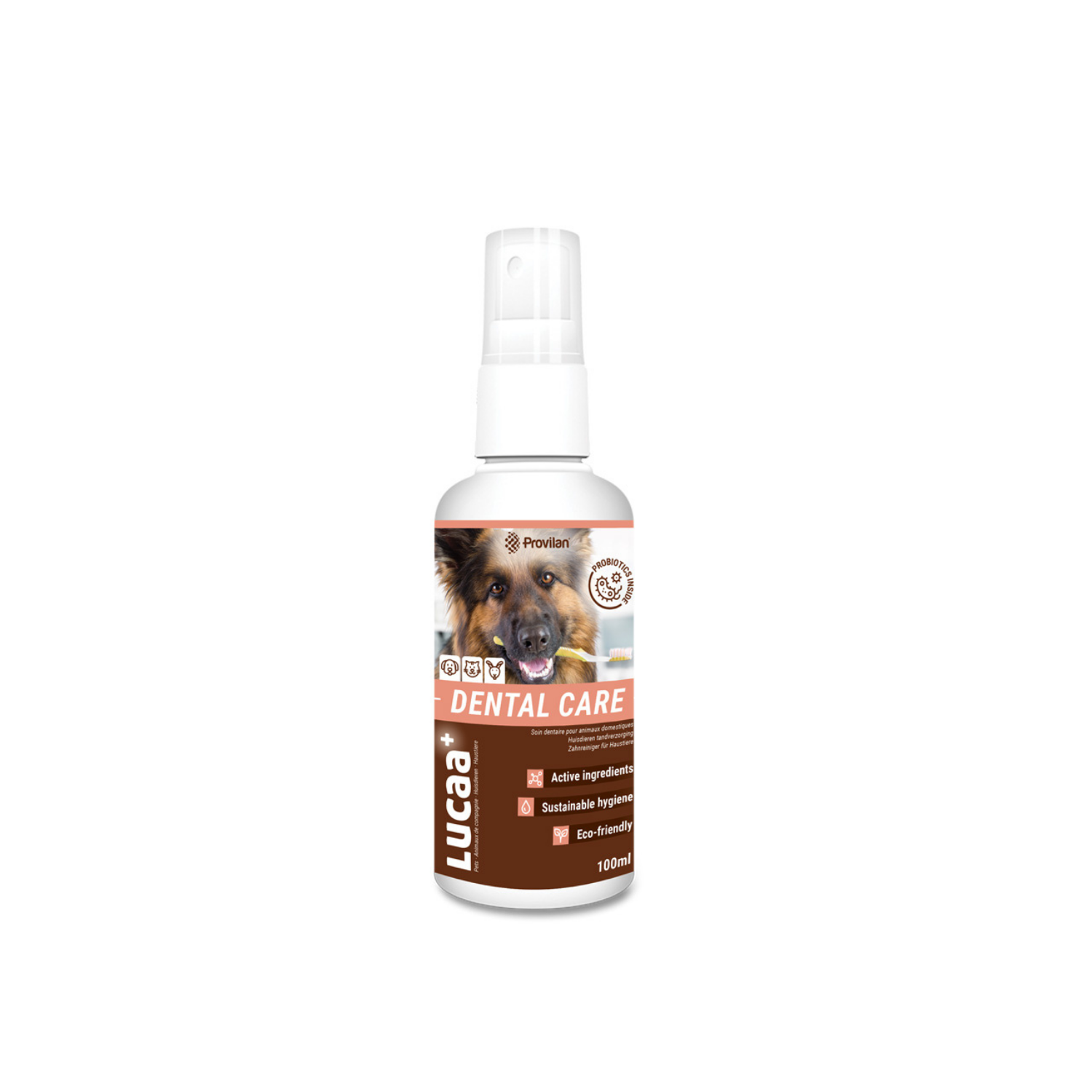 Lucaa+ Detergente per denti biologico per animali domestici 100ml