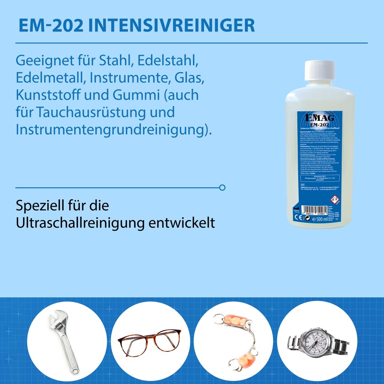 EM-202 Intensive Cleaner / Instrument Cleaner