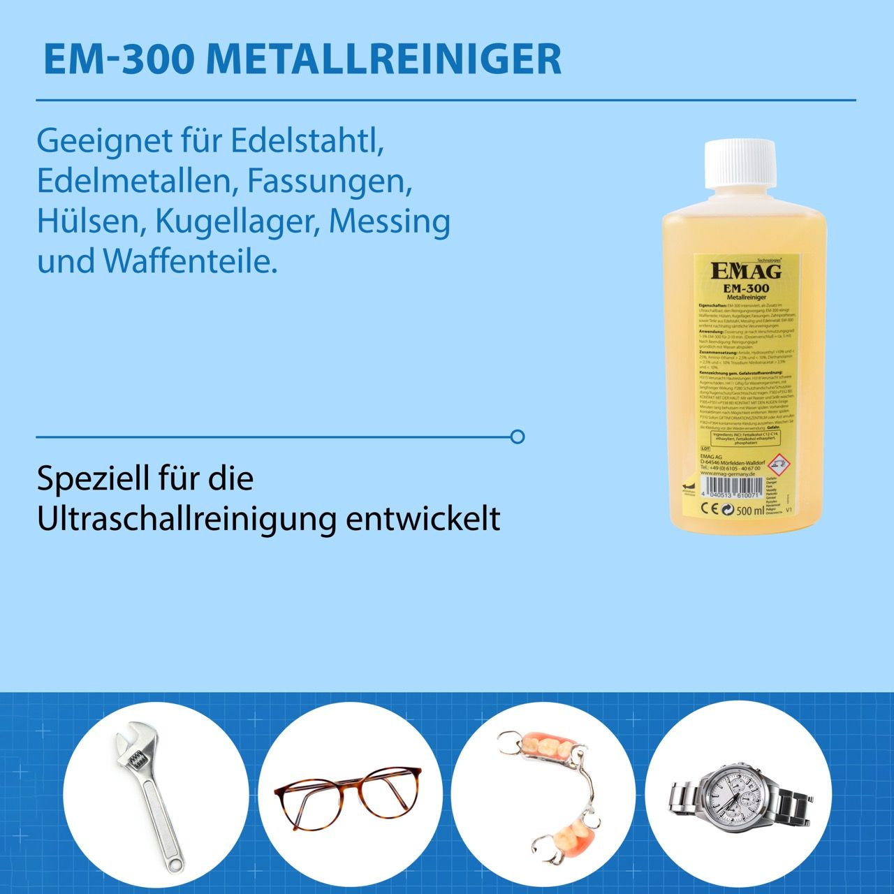 EM-300 Metal Cleaner 500ml