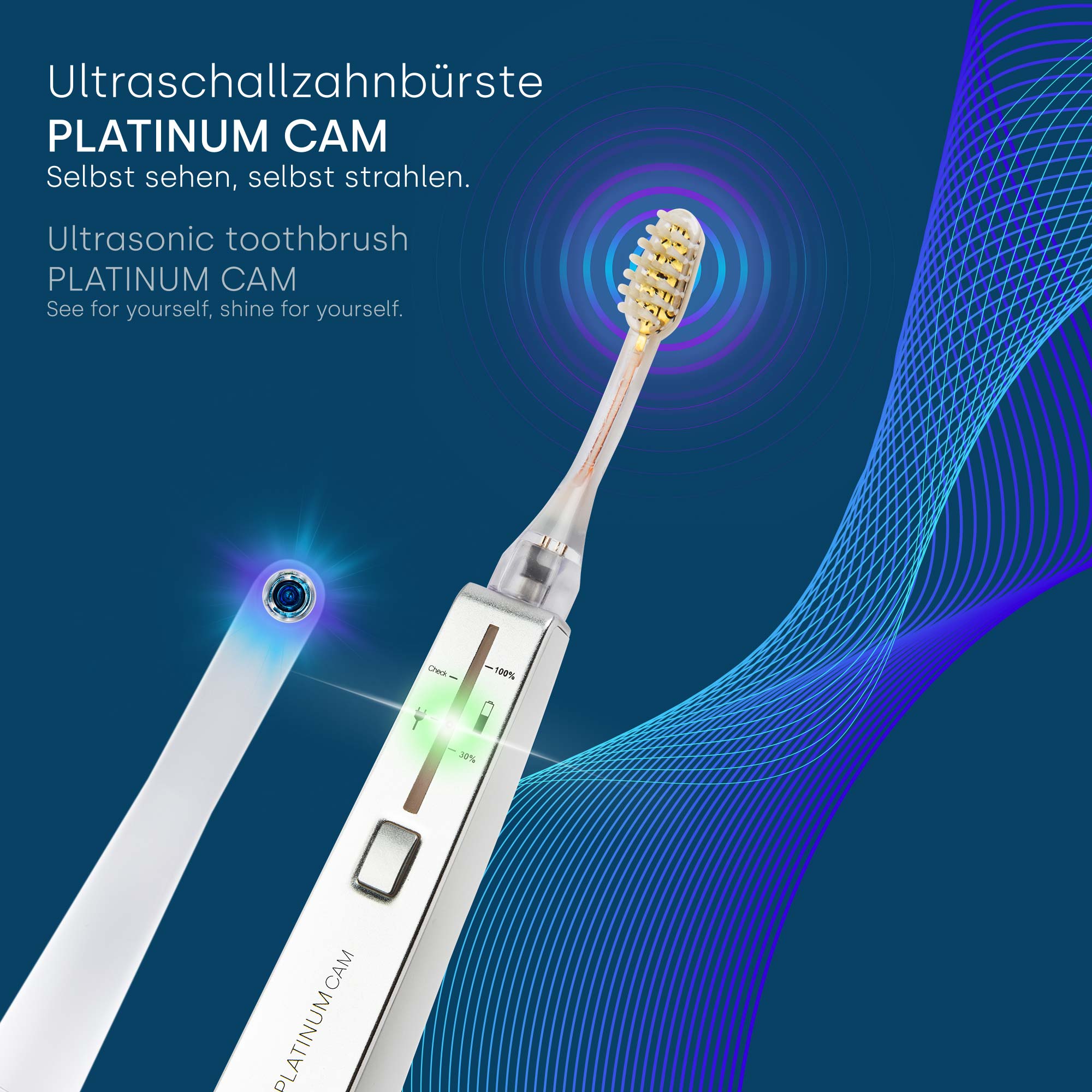 Ultrasonic toothbrush Platinum CAM