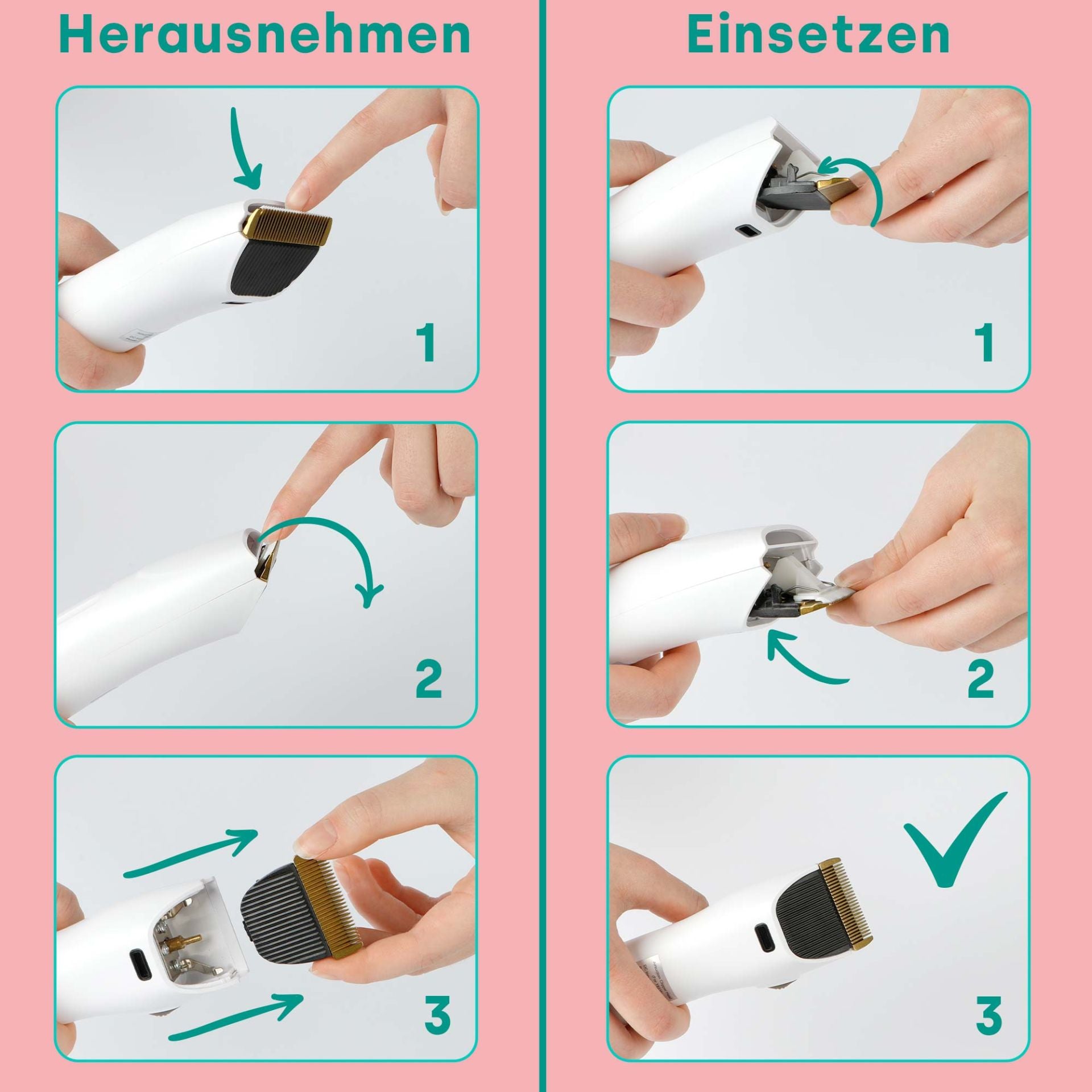 Lame di ricambio Kit per la toelettatura Home 